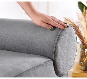 Taburet TIKI 47x45 cm sivý