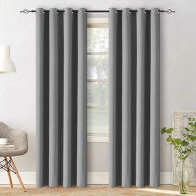 Záves OXFORD LIGHT 140x250 cm, svetlosivý Zavesenie: Riasiaca páska