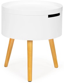 ModernHome Okrúhly konferenčný stolík s úložným priestorom