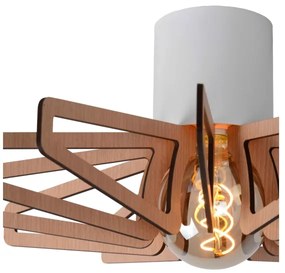 Lucide 77184/45/31 - Stropné svietidlo ZIDANE 1xE27/15W/230V biela/hnedá