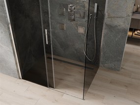 Mexen OMEGA sprchovací kút 150x100cm, 8mm sklo, chrómový profil-šedé sklo, 825-150-100-01-40