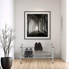 Kovový teleskopický stojan na topánky v striebornej farbe – Premier Housewares