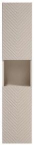 Vysoká závěsná koupelnová skříňka Viva Cashmere 80-03-2D kašmírová
