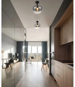 Globo 15548D - Stropné svietidlo MAXY 1xE27/40W/230V dymová