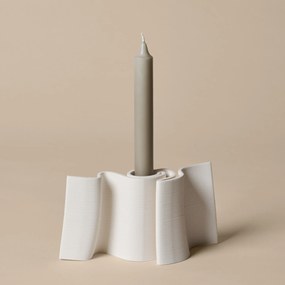Ferm Living Kameninový svietnik Dedali Off-White