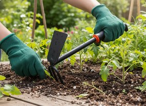 Garden Line OBOUSTRANNÁ MOTYKA 29 x 6,4 x 18 CM ČIERNA