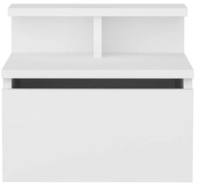 Nočný stolík ALICE 39,8x35 cm biela