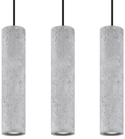 Sollux SL.0655 - Luster na lanku LUVO 3xGU10/40W/230V betón/čierna