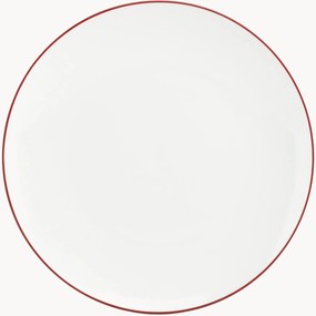 Porcelánové plytké taniere Basic White, 6 ks