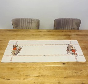 Vyšívaný obrus tekvica 40x110 cm TiaHome