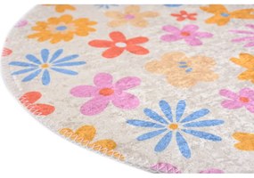 Prateľný detský koberec ø100 cm Joyfull Garden – Vitaus