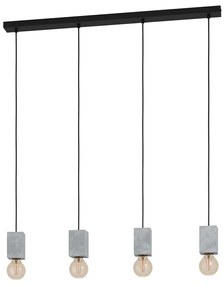 Eglo 43598 - Luster na lanku PRESTWICK 4xE27/40W/230V