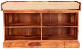 furniture-nabytek.cz - Drevený botník s lavicou 105x60x40 z masívu palisander