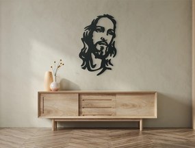 drevko Drevená nálepka Ježiš Kristus Rozmer obrazu: 44,5 x 27 cm, Farba dekorácie: Čierna