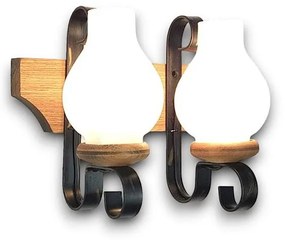 Brilagi - Nástenné svietidlo QUEEN 2xE14/40W/230V buk