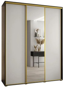 Skriňa 45 Canaris 3 190 čierna/biela/gold