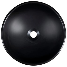 Čierne keramické okrúhle umývadlo ø 41 cm Priori – Sapho