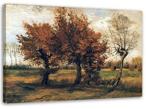Gario Obraz na plátne Jesenná krajina so štyrmi stromami - Vincent van Gogh, reprodukcia Rozmery: 60 x 40 cm