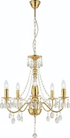 Toolight Toolight, stropné svietidlo 5xE14, EBT015-5CP, zlatá, OSW-01230