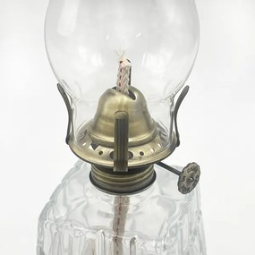 Brilagi - Petrolejová lampa MERLIN číra/zlatá/patina