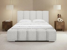 Čalúnená manželská posteľ Lisko Boucle, Rozmer postele: 180x200, Farby: Abriamo 07