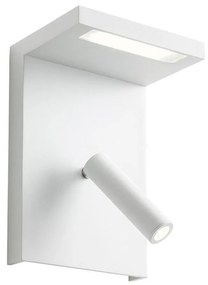 Redo 01-1499 - LED Nástenné bodové svietidlo AGOS LED/6W/230V + LED/3,2W USB biela