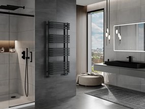 Mexen Apollo, vykurovacie teleso 1210 x 550 mm, 638 W, antracitová, W117-1210-550-00-66
