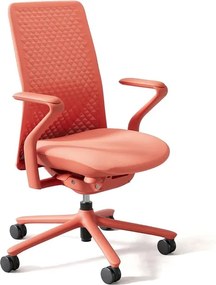 Kancelárska stolička FIBRA, koralová