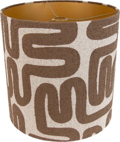 Látkové tienidlo hnedé s béžovými pruhmi 40/40/40