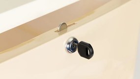 Regál s 5 zásuvkami v príjemných pastelových farbách