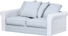 Poťah 2-miestnej skladacej sekcie Grönlid farba produktu modrá látka zapletaná