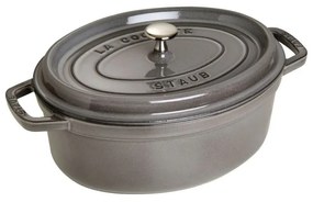 Staub Cocotte hrniec oválny 27 cm/3,2 l sivý, 1102718