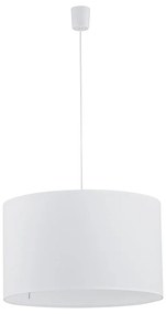TK-LIGHTING Závesné moderné osvetlenie na lanku RONDO, 3xE27, 60W, okrúhle, biele