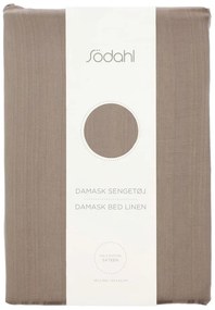 Damaškové obliečky taupe na jednolôžko 140x200 cm Noble – Södahl