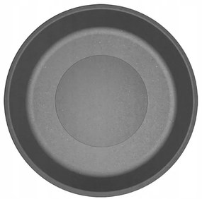 Laveo Perl, granitové umývadlo na dosku 360x360x115 mm, šedá, LAV-VGP1510T