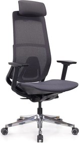 Ergonomická sieťovaná kancelárska stolička MOSH Airflow 406 – čierna