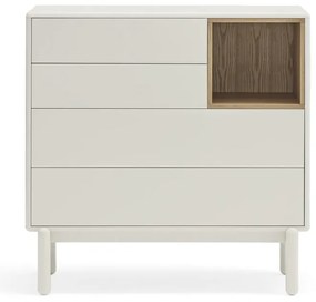 Krémovobiela komoda 90x90x40 cm Corvo – Teulat
