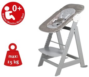 Taupe jedálenská stolička Miffy – Roba