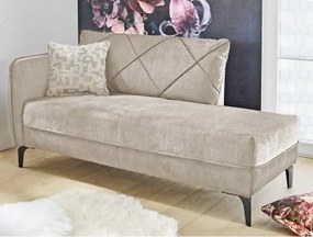 Leňoška-pohovka Novara, béžová látka%