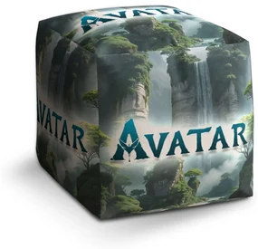 Sablio Taburet Cube Avatar The Way of Water Vodopád: 40x40x40 cm
