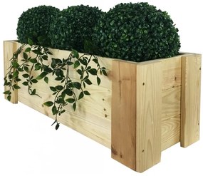 Drevený kvetináč 80x33 cm, borovicové drevo