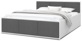 GL Čalúnená jednolôžková posteľ Dolly - biela/grafit 120