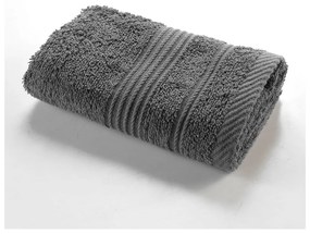 Tmavosivý froté bavlnený uterák 30x50 cm Tendresse – douceur d'intérieur