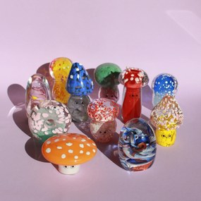 Studio Arhoj Skleněná figurka Crystal Blob Big Sage Head