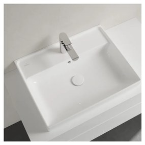 Villeroy & Boch COLLARO - Umývadlo 600x470x160 mm, s prepadom, biela Alpin CeramicPlus 4A336GR1