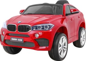 Ramiz Detské elektrické autíčko BMW X6M lakované - červené SUV + diaľkové ovládanie