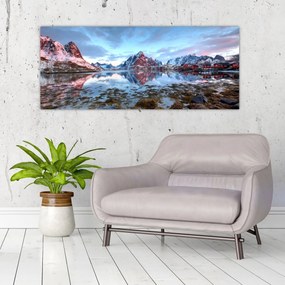 Obraz - Východ slnka nad Reine (120x50 cm)