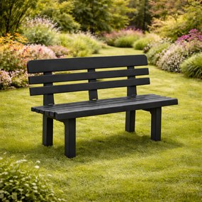 Záhradná lavica GENZIANA, 110x52x71cm, antracitová I.P.A.E-Progarden