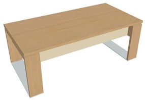 Stôl Verno+ S 200 x 100 cm, dub svetlý / vanilka
