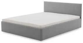 Čalúnená posteľ LEON s penovým matracom rozmer 160x200 cm Sivá